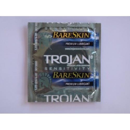 Trojan BARESKIN Condoms - Also available in quantities of 12, 25, 100 - (50 condoms) image